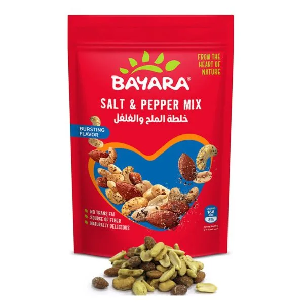 Bayara Snacks Salt & Pepper Mix 200g in Bag